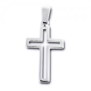 Pandant argint 925 rodiat in forma de cruce - Be Spiritual [0]